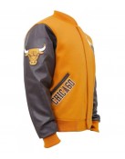 NBA Championship Chicago Bulls Logo Varsity Jacket