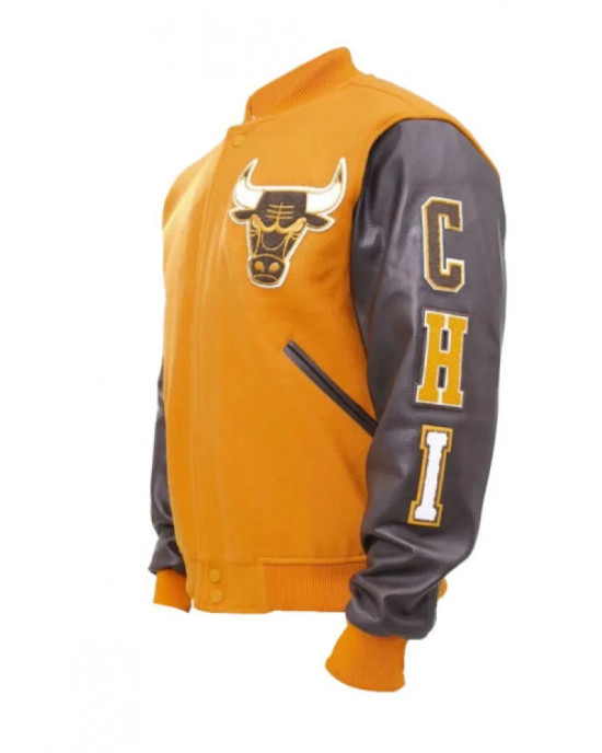 NBA Championship Chicago Bulls Logo Varsity Jacket
