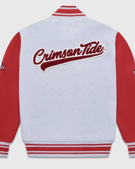 NCAA Alabama Crimson Tide OVO Varsity Jacket NCAA Alabama Crimson Tide OVO Varsity Jacket