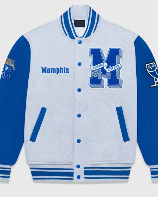 NCAA Memphis Tigers OVO Varsity Jacket NCAA Memphis Tigers OVO Varsity Jacket