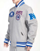 NY Giants Crest Emblem Gray Varsity Wool Jacket NY Giants Crest Emblem Gray Varsity Wool Jacket