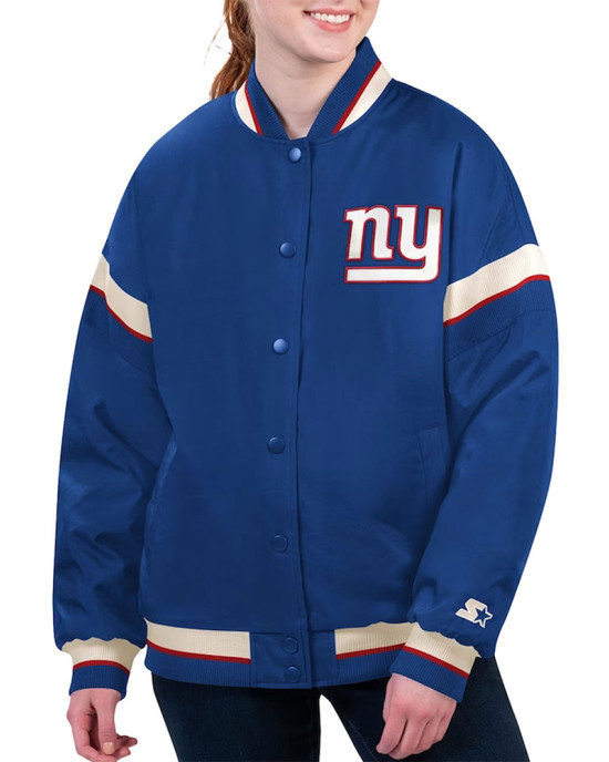 NY Giants Tournament Royal Varsity Jacket NY Giants Tournament Royal Varsity Jacket