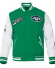 NY Jets Script Tail Classic Rib Varsity Jacket NY Jets Script Tail Classic Rib Varsity Jacket