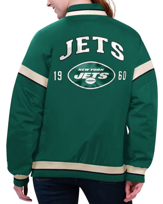 NY Jets Tournament Green Varsity Jacket NY Jets Tournament Green Varsity Jacket
