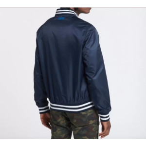 Navy Blue Classic Varsity Baseball Men Jacket