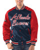 Navy/Red Atlanta Braves Renegade Varsity Satin Jacket Navy/Red Atlanta Braves Renegade Varsity Satin Jacket