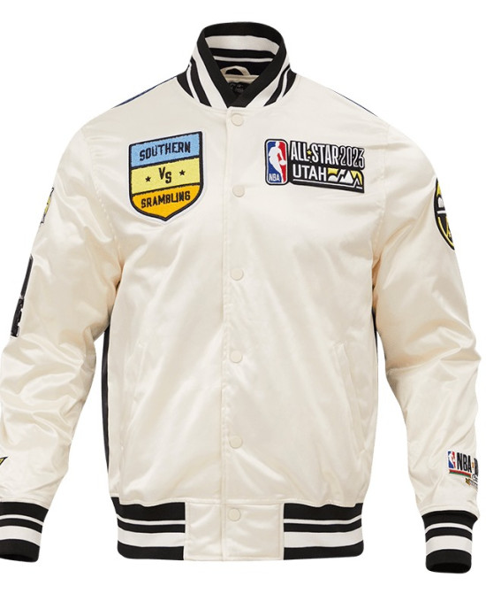 Nba X Hbcu All Star 2023 Rib Satin Jacket Nba X Hbcu All Star 2023 Rib Satin Jacket