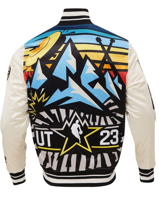 Nba X Hbcu All Star 2023 Rib Satin Jacket Nba X Hbcu All Star 2023 Rib Satin Jacket