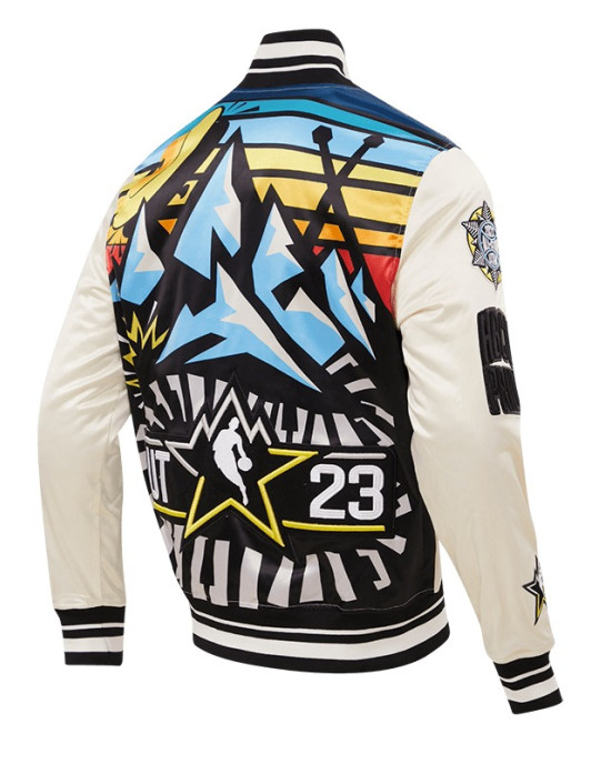 Nba X Hbcu All Star 2023 Rib Satin Jacket Nba X Hbcu All Star 2023 Rib Satin Jacket