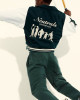 Neutrals Country Club Green Varsity Jacket Neutrals Country Club Green Varsity Jacket
