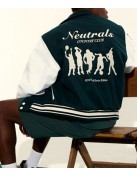 Neutrals Country Club Green Varsity Jacket