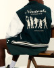 Neutrals Country Club Green Varsity Jacket Neutrals Country Club Green Varsity Jacket