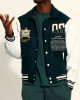 Neutrals Country Club Green Varsity Jacket Neutrals Country Club Green Varsity Jacket