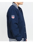 New England Patriots Bomber Blue Jacket