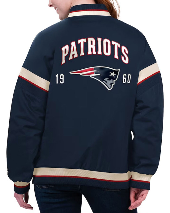 New England Patriots Tournament Navy Varsity Jacket New England Patriots Tournament Navy Varsity Jacket