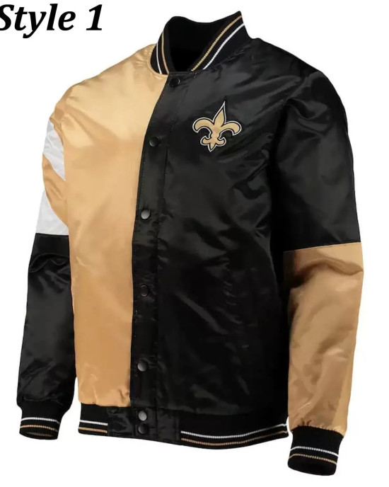 New Orleans Saints Full-Snap Jacket New Orleans Saints Full-Snap Jacket