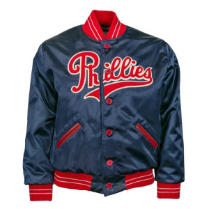 New Philadelphia Phillies Blue Satin Jacket