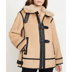 New York State of Mind Ramona Singer Wool Shearling Jacket