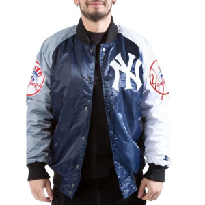 New York Yankees Tri-Color Satin Jacket
