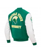 Norfolk State Spartans Classic Green and White Varsity Jacket