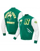 Norfolk State Spartans Classic Green and White Varsity Jacket