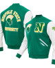 Norfolk State Spartans Classic Green and White Varsity Jacket Norfolk State Spartans Classic Green and White Varsity Jacket