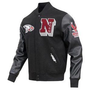North Carolina Central Eagles Classic Wool Black Varsity Jacket
