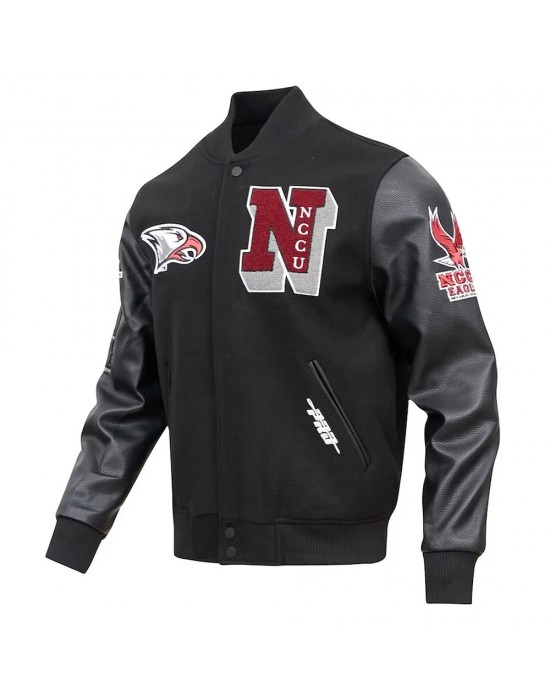 North Carolina Central Eagles Classic Wool Black Varsity Jacket