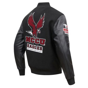 North Carolina Central Eagles Classic Wool Black Varsity Jacket
