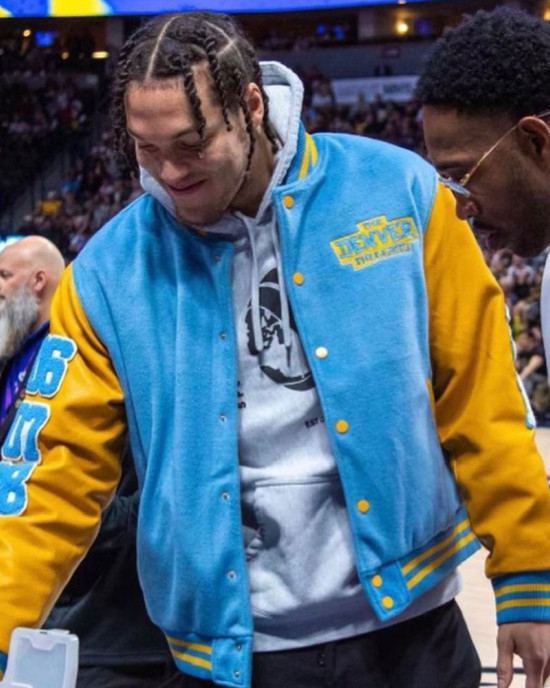 Nuggets Aaron Gordon Varsity Jacket Nuggets Aaron Gordon Varsity Jacket