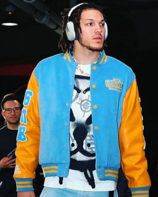 Nuggets Aaron Gordon Varsity Jacket Nuggets Aaron Gordon Varsity Jacket