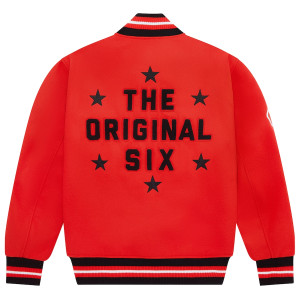 OVO Chicago Blackhawks Red Varsity Jacket