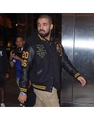 OVO Drake Black Wool Varsity Jacket