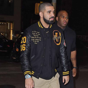 OVO Drake Black Wool Varsity Jacket