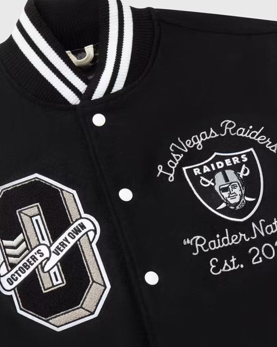 OVO Las Vegas Raiders Varsity Jacket OVO Las Vegas Raiders Varsity Jacket