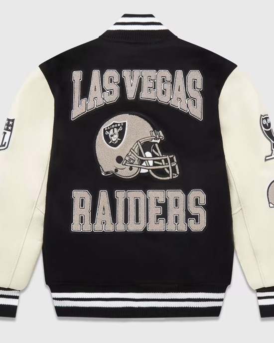 OVO Las Vegas Raiders Varsity Jacket OVO Las Vegas Raiders Varsity Jacket