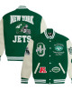 OVO NY Jets Green Varsity Jacket OVO NY Jets Green Varsity Jacket