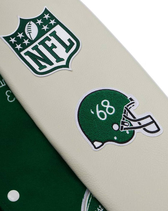OVO NY Jets Green Varsity Jacket OVO NY Jets Green Varsity Jacket