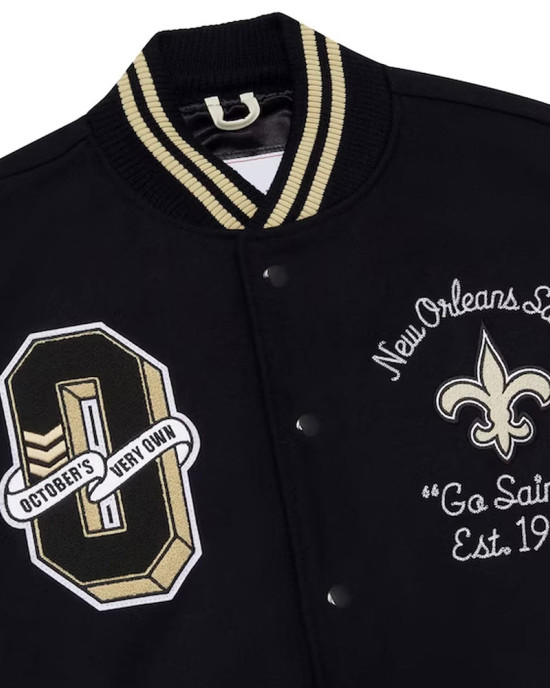 OVO New Orleans Saints Varsity Jacket OVO New Orleans Saints Varsity Jacket