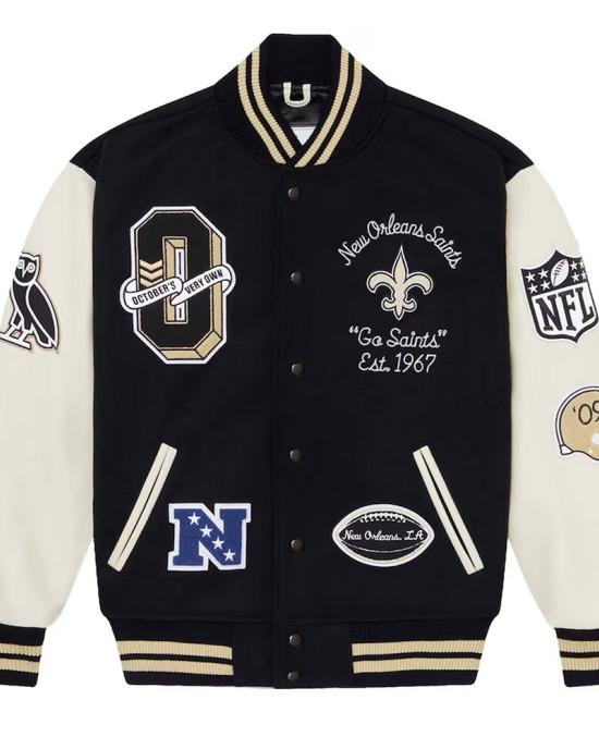 OVO New Orleans Saints Varsity Jacket OVO New Orleans Saints Varsity Jacket