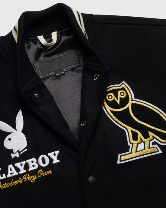 Drake Black Varsity Jacket Drake Black Varsity Jacket