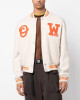OW Logo-Patch Off-White Varsity Jacket OW Logo-Patch Off-White Varsity Jacket