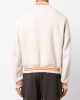 OW Logo-Patch Off-White Varsity Jacket OW Logo-Patch Off-White Varsity Jacket