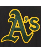 Oakland Athletics Accent Black and Gray Varsity Wool Jacket