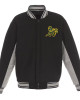 Oakland Athletics Accent Black and Gray Varsity Wool Jacket Oakland Athletics Accent Black and Gray Varsity Wool Jacket