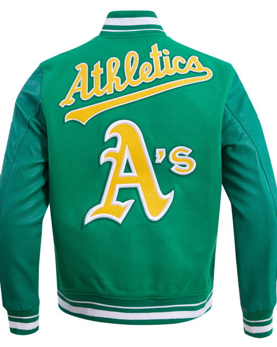 Oakland Athletics Green Wool Varsity Jacket Oakland Athletics Green Wool Varsity Jacket