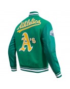 Oakland Athletics Green Wool Varsity Jacket