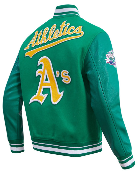 Oakland Athletics Green Wool Varsity Jacket Oakland Athletics Green Wool Varsity Jacket