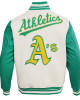 Oakland Athletics Retro Classic Off White Wool Varsity Jacket Oakland Athletics Retro Classic Off White Wool Varsity Jacket