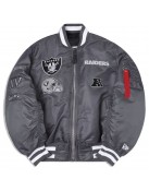 Oakland Raiders Bomber MA-1 Satin Jacket